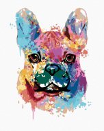 Zuty Maľovanie podľa čísel - Maľovaný buldog, 80 x 100 cm, napnuté plátno na ráme - cena, porovnanie