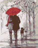 Zuty Maľovanie podľa čísel - Na prechádzke so psíkmi, 80 x 100 cm, bez rámu a bez napnutia plátna - cena, porovnanie