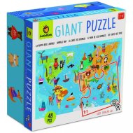 Ludattica Obrie podlahové puzzle Mapa sveta, 48 dielikov - cena, porovnanie