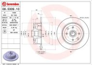 Brembo brzdový kotúč 08.5309.10 2ks - cena, porovnanie