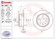 Brembo brzdový kotúč 08.4927.10 2ks - cena, porovnanie