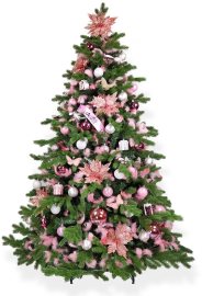 Laalu Ozdobený stromček PRINCEZNÁ ANNA 270cm so 135ks ozdôb a dekorácií