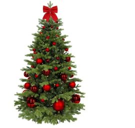 Laalu Ozdobený stromček ČERVENÉ VIANOCE II 270cm 85ks ozdôb a dekorácií