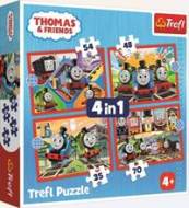 Trefl Puzzle Mašinka Tomáš 4v1 - cena, porovnanie