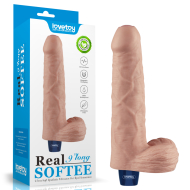 Lovetoy Real Softee Rechargeable Vibrating Dildo 9" - cena, porovnanie