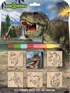 Razítka 5+1 s voskovkou - Dinosauři - cena, porovnanie