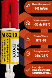 HF servis M8210 Epoxidové transparentné lepidlo 25ml