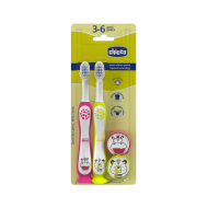 Chicco Set zubných kefiek pre deti Hippo-Panda - cena, porovnanie