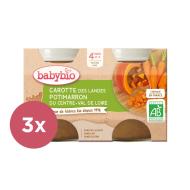 Babybio Príkrm mrkva tekvica 3x 2x130g - cena, porovnanie