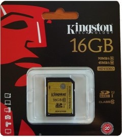 Kingston SDHC Class 10 16GB