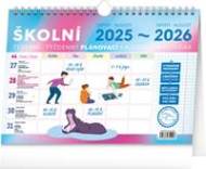 Školní plánovací kalendář s háčkem 2026, 30 x 21 cm - cena, porovnanie