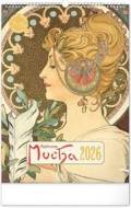 Alfons Mucha 2026 - nástěnný kalendář - cena, porovnanie