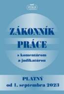 Zákonník práce s komentárom a judikatúrou platný od 01. sept. 2023 - cena, porovnanie