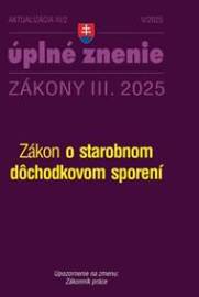 Aktualizácia III/2 2025 - Dôchodky