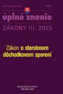 Aktualizácia III/2 2025 - Dôchodky - cena, porovnanie