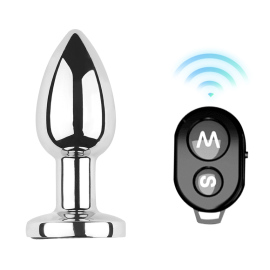 Kiotos Vibrating Aluminium Buttplug Small