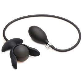 Master Series Dark Pearl Inflatable Vibrating Butt Plug