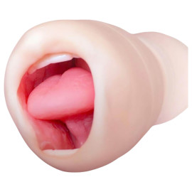 Tracys Dog Cup - realistický masturbátor umelé ústa so zubami
