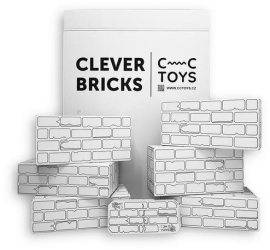 CC Toys Tehličky Clever Bricks Vyfarbovacie