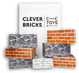 CC Toys Tehličky Clever Bricks Tehla-kameň