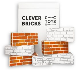 CC Toys Tehličky Clever Bricks Tehla - vyfarbovacia