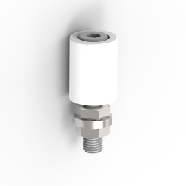 Andelkovo Koliesko-plastové INOX, D32mm, white