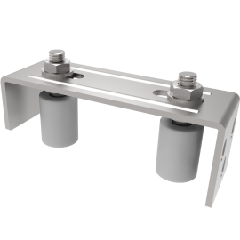 Andelkovo Vedenie horné 2 rolky, INOX, 165x57mm, D30