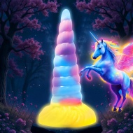 Creature Cocks Unicorn Glow-in-the-Dark Vibrating Silicone Dildo - cena, porovnanie