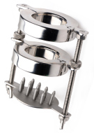 Master Series Stainless Steel Spiked CBT Ball Stretcher & Crusher - cena, porovnanie