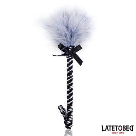 Latetobed BDSM Line Feather Tickler with Bowknot 25cm