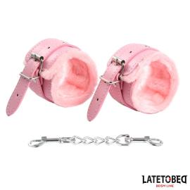 Latetobed BDSM Line Premium Fur Lined Handcuffs