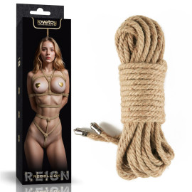 Lovetoy Rebellion Reign Rustic Hemp Bondage Rope 10m