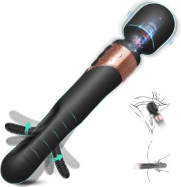 Superlove Triple Pleasure Massage Wand & Flapping Vibrator