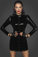 Noir Handmade F246 Short PVC Dress Fastened in the Front with Gold Clasps - cena, porovnanie